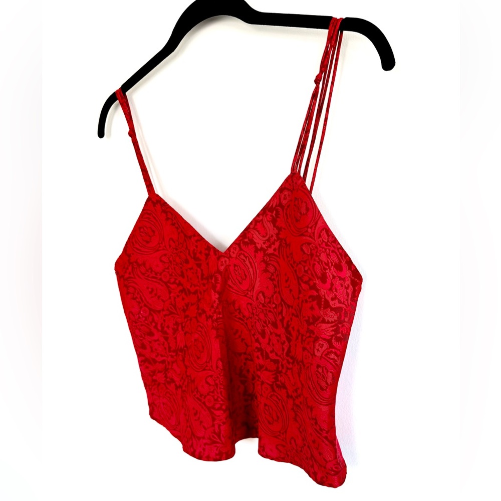 Victoria's Secret Gold Label Sexy Red Camisole Cami Tank Top | Vintage 90s Y2K - Picture 2 of 9